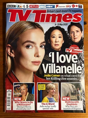 TV TIMES 9/5/2020 KILLING EVE Jodie Comer SANDRA OH Fiona Shaw RICKY TOMLINSON - Image 1 of 4