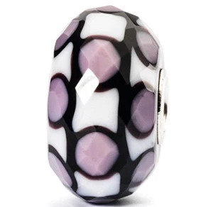LAA Trollbeads Lavendel Facette Glas Sterling Silber Bead TGLBE-30001 Retired - Bild 1 von 8