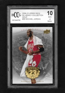 2009-10 UPPER DECK MJ LEGACY COLLECTION GOLD #55 MICHAEL JORDAN BCCG 10 MINT - Bild 1 von 2