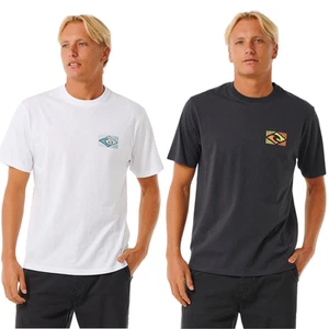 Camiseta Top Camiseta Rip Curl Para Hombres Tradiciones Informal Cuello Redondo Manga Corta Algodón - Imagen 1 de 13