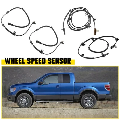 4PCS ABS Speed sensor Front Rear Right & Left Fit for Ford F150 2011-2014 US B - Image 1 of 4