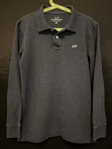 Vineyard Vines Boys Long-Sleeve Edgartown Polo Navy Blue Size Boys Medium 12-14 - Picture 1 of 15