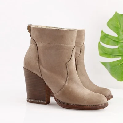 Timberland Boot Co Mujer Bota Marge Talla 9 Cuero Tostado Tacón Bloque Botín Cómodo Foto 1 de 4