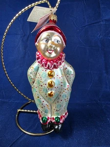 Christopher Radko Sweetheart Clown Glass Ornament Great Shape with Tag R - Picture 1 of 4