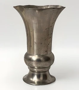 Royal Holland Pewter Vase, KDM Daalderop Holland Mid-Century Modern Trumpet 6.5” - Picture 1 of 13