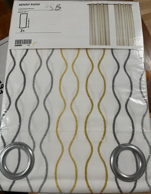 Ikea HENNY RAND Cortinas 57x98 1 Par 403.157.10 NUEVO Foto 1 de 4