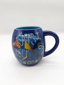Disney Pixar Finding Nemo Dory Mug Just Keep Swimming Blue - Picture 1 of 5