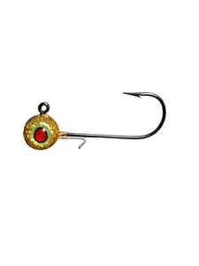 10pk 1/8th Oz Pill Head Jigs (Disco Gold) - Picture 1 of 1