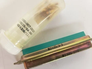 5 NEW M24308/4-4 Mil-Spec D-Sub Connector 37 Position w/ M24308/11-1 Gold Pins - Picture 1 of 3
