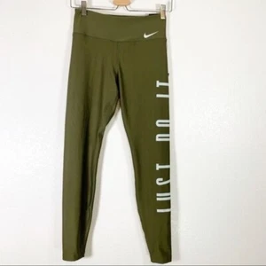 Nike Mujer Power Victory Cintura Alta Largo Completo Leggings Verde Talla Pequeña NUEVO - Imagen 1 de 8