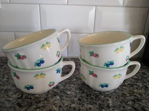 RICHARD GINORI BOBOLI GARDENS SET OF 4 CUPS MADE IN ITALY Mint Condition! - Picture 1 of 6