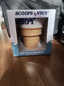 Stranger Things Scoops Ahoy Ice Cream Bowl 2 Piece Set - Imagen 1 de 6