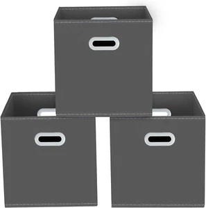 Yunkeeeper Storage Bins Cubes, Fabric Cube Organizer with Handle, Foldable Cube - Picture 1 of 12