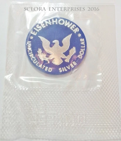 1971 - 1974 SILVER EISENHOWER TOKEN   *IN MINT CELLO*   **FREE SHIPPING** Cover