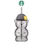 Starbucks Korea 2024 Limited Jeju Bearista Bears Glass Straw Cold Cup 20oz Venti