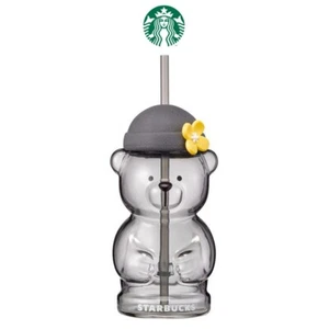Starbucks Korea 2024 Limited Jeju Bearista Bären Glas Stroh Kalte Tasse 20oz Venti - Bild 1 von 10