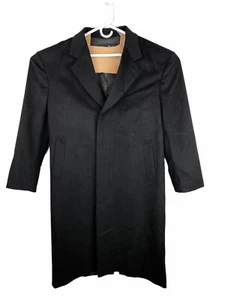 Cashmere Boutique Wool Cashmere Blend Black Coat Men’s Size 46 - Picture 1 of 6