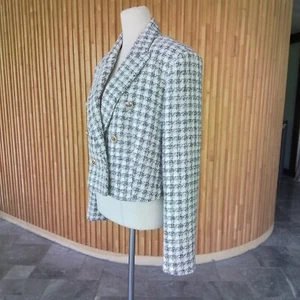 NWOT Witchery Yarn-Dye Boucle Double Breasted Blazer Size 12 RRp $329.95 - Picture 1 of 10