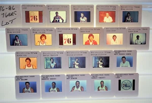 1976-86 Philadelphia 76ers RARE NBA TV card/slide lot 24 Collins McGinnis Mix et - Picture 1 of 4