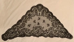 Antique Lace Veil Mantilla Black - Picture 1 of 8