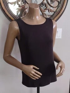 Chico's Travelers Slinky Stretch Tank Top Dark Brown ( Hot Fudge US Size M - 8 - Picture 1 of 9
