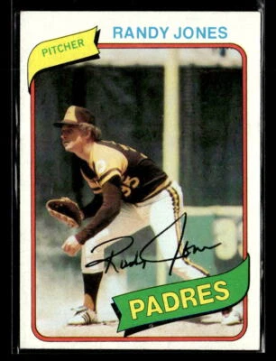 Randy Jones 1980 Topps #305 San Diego Padres - Image 1 of 2