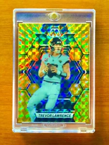 Trevor Lawrence RARE GOLD REFRACTOR PRIZM INVESTMENT CARD SSP MOSAIC MVP MINT - Picture 1 of 12