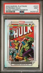 Incredible Hulk 181 Iconic Covers IC07 Rainbow PSA 9 2023 UD Marvel Platinum - Picture 1 of 3