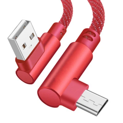 Micro USB 90 Degree Fast Charging Data Sync Charger Cable For Samsung Huawei Hot - Image 1 of 4