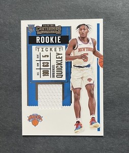 2020-21 Panini Contenders Ticket Swatches Immanuel Quickley #RS-IQK Rookie RC
