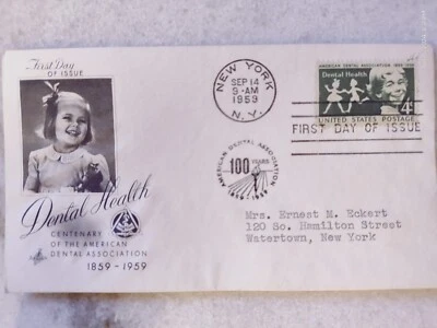 US FDC First Day of Issue Cover American Dental Association Dental Health 1959 - Image 1 of 2