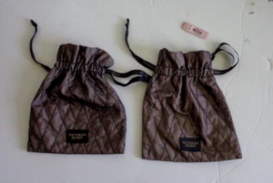 2 Stück Victoria Secret grau Kordelzug Einheitsgröße Tasche Dessous 10 Zoll neu - Bild 1 von 2