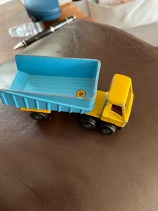 Matchbox Lesney Superfast #50 Articulated Truck yellow & blue - Picture 1 of 7