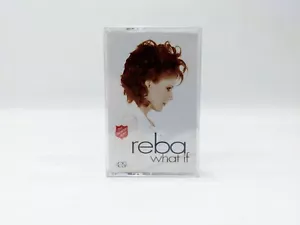 WHAT IF by REBA McENTIRE-Rare Collectible Cassette Single w/ Lyrics-DIANE WARREN - Picture 1 of 3