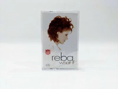 WHAT IF by REBA McENTIRE-Rare Collectible Cassette Single w/ Lyrics-DIANE WARREN - Image 1 of 3