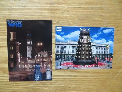 2015 DR WHO REGENERATION TARJETAS PROMOCIONALES JUEGO DE 2 CARTAS DE 2025 PHILLY NO SPORT SHOW Foto 1 de 2