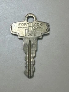 Vintage Factory FORT LOCK Key #1004 - Picture 1 of 2