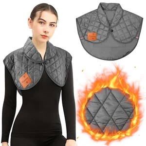 Chaleco portátil con calefacción chales de invierno cuello calentador chal eléctrico regalo - Imagen 1 de 13