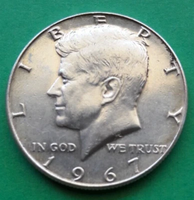 U.S.A. - MEZZO DOLLARO 1967 -  KENNEDY -  ARGENTO - SPL - Immagine 1 di 2