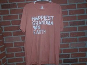 HAPPIEST GRANDMA ON EARTH DISNEY THEMED WOMANS TSHIRT SIZE LARGE-NEVER WORN - Picture 1 of 2