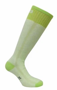 TODDLER KIDS EUROSOCK “SNOW BASE OTC” SKI SOCKS (LIME GREEN) 2XS SIZES: 13-1 - Picture 1 of 2