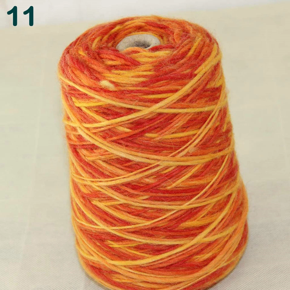 Venta 500gr NUEVO 1 cono hilo grueso tejido a mano colorido cálido suave lana cachemir Foto 1 de 4