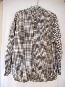 Levi's red tab 100% cotton Size M Blue / Green/ white long sleeve Plaid Shirt - Picture 1 of 6
