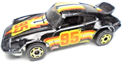 Coche de carreras Hot Wheels P-911 1974 Porsche 911 Carrera #95 negro fundido a presión 1:64 2,75" Foto 1 de 4
