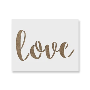 Love Stencil - Durable & Reusable Mylar Stencils - Picture 1 of 5