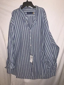 Ralph Lauren Polo Mens Long Sleeve Button Up Size 4XB Big And Tall - Picture 1 of 6