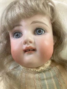 DOLL Bisque head and hands with kid body 7 at the top of head - Picture 1 of 8