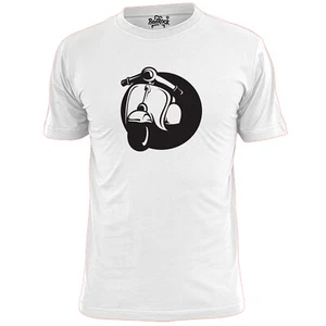 Camiseta de diseño de scooter simple para hombre Mod Vespa Lambretta Weller Jam - Imagen 1 de 2