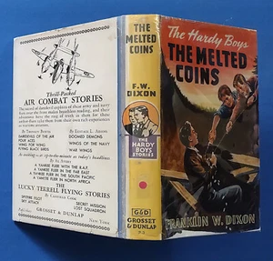 Hardy Boys The Melted Coins 1st Edition / TRUE! 1st PRINT 1944A-1 +ORIGINAL DJ - Picture 1 of 16