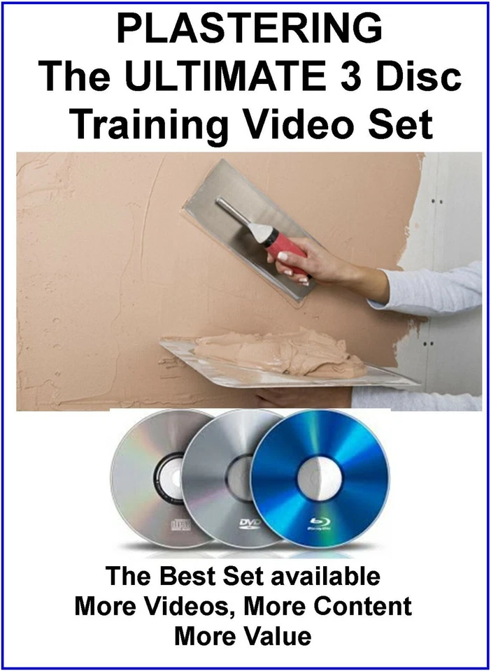 How to Plaster DVD training course  3 DVD Set Learn Plastering in a few days - Image 1 of 1